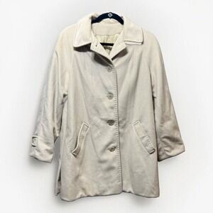 Vintage Veloura Jacket Womens 10 Peacoat Tan Union Made 60s Trench Coat‎